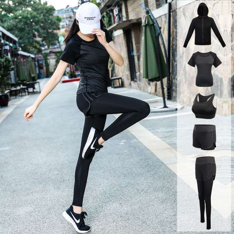 瑜伽服套装女健身服修身显瘦跑步服运...